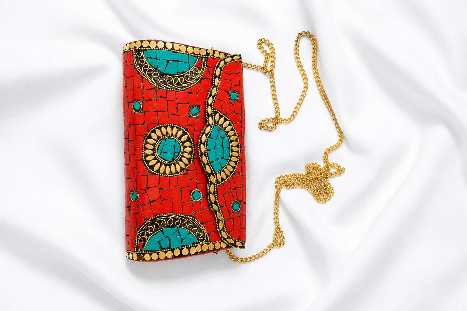 Clutch Tulum Rojo