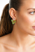 Aros Tibet Rosa Claro y Verde Claro