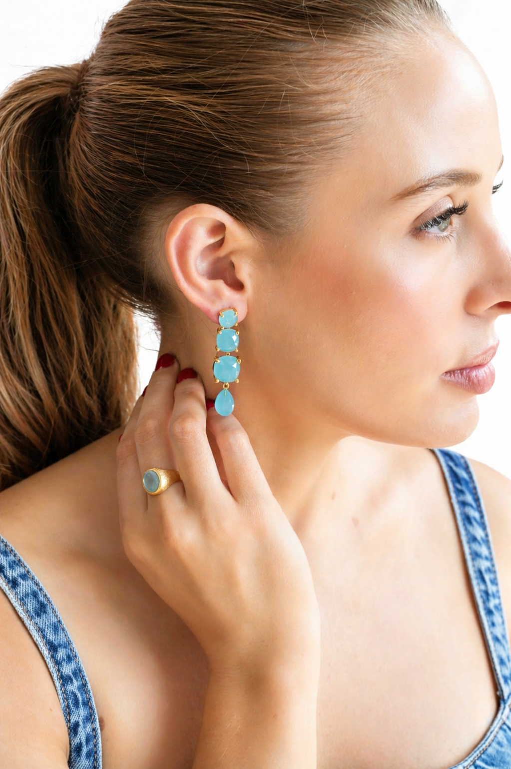Aros Zinfonica Azul Turquesa