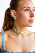 Aros Raise Verde Agua Amazonita