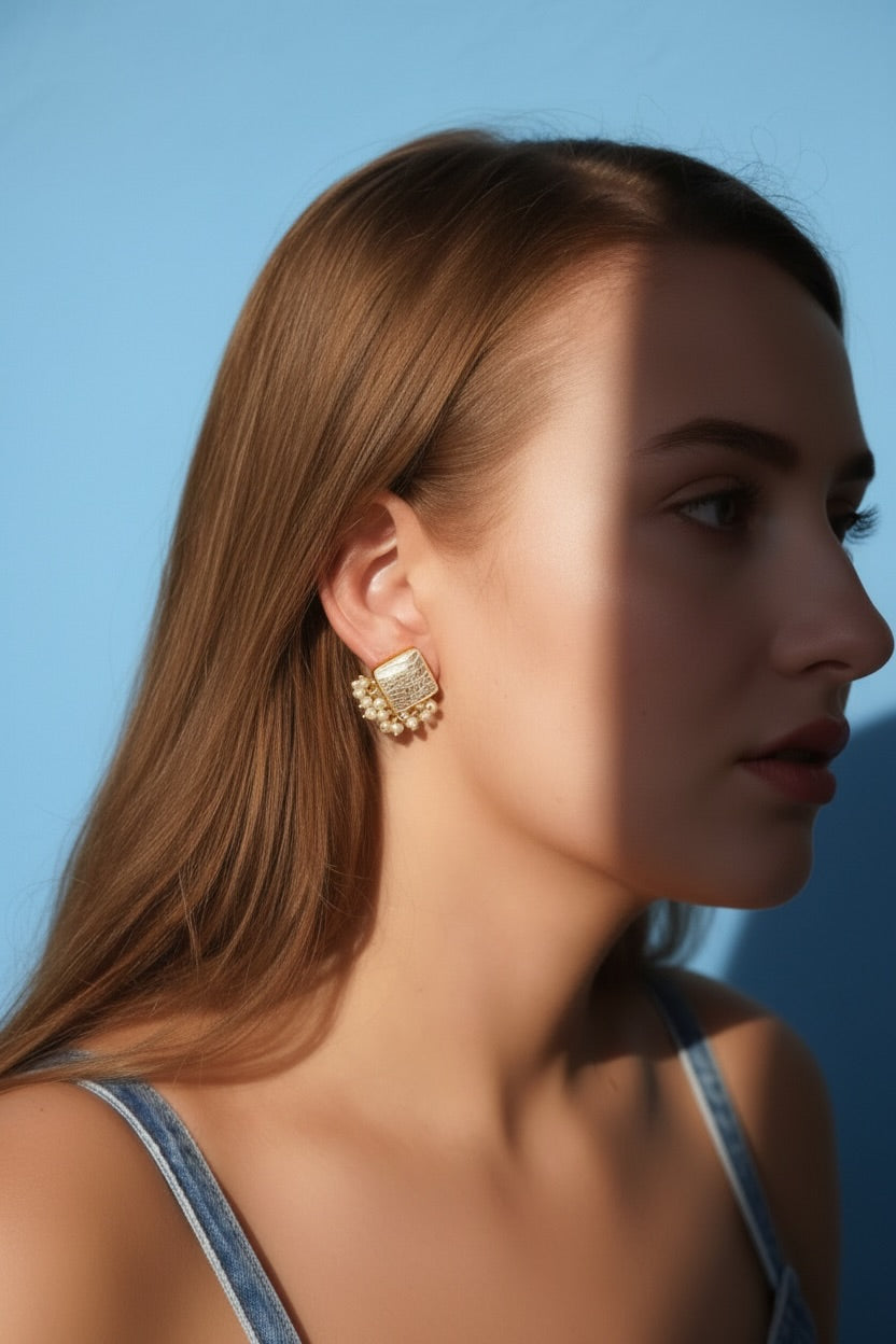 Aros Borsa Blanco Perlas