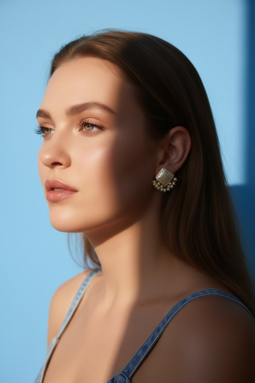 Aros Borsa Blanco Perlas