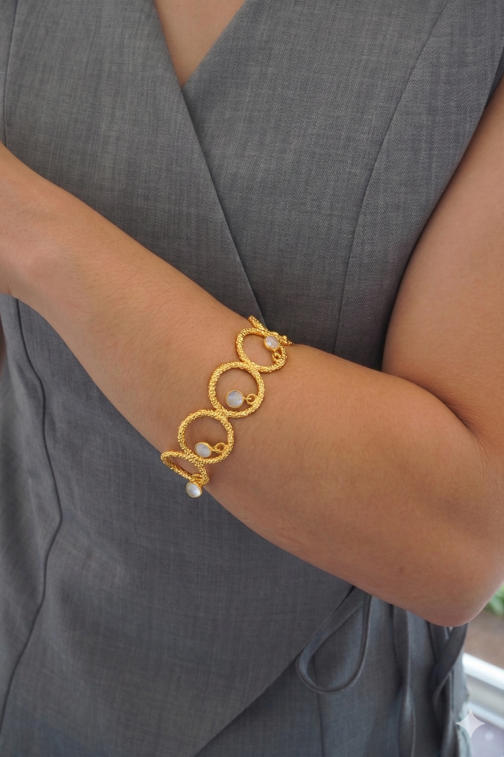 Pulsera Nari Piedra Lunar