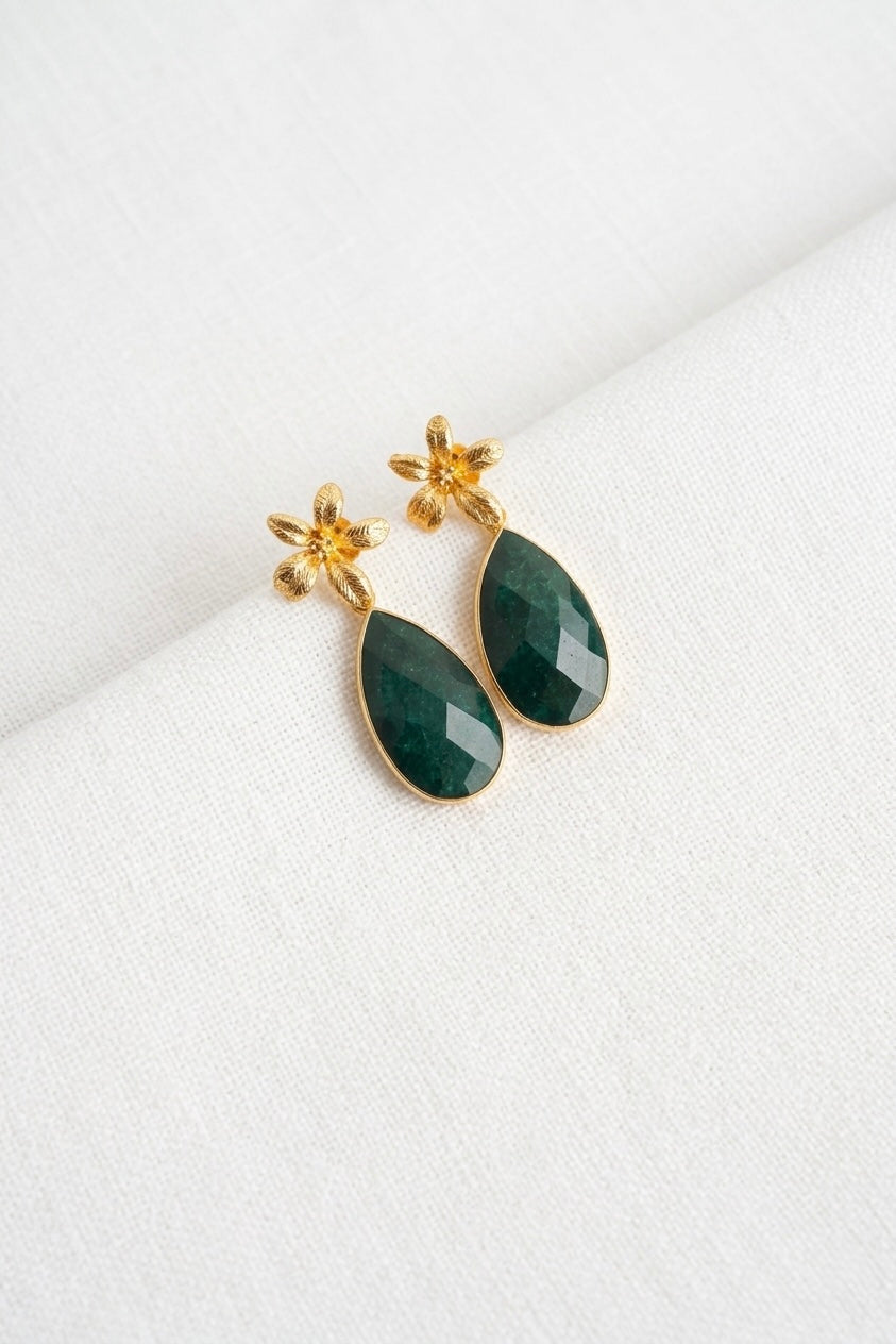 Aros Petal 2 en 1 Esmeralda