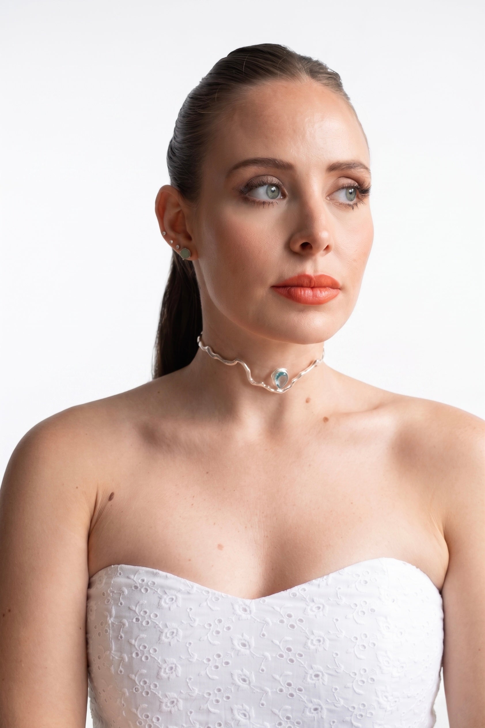 Choker Mare Agua Marina