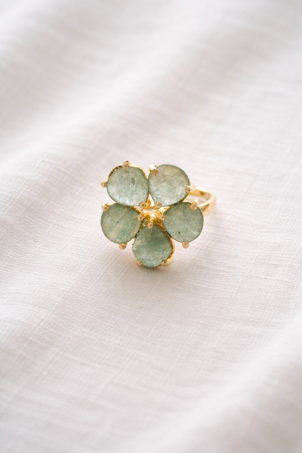 Anillo Flor de Luna Green