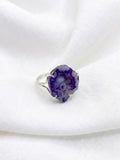 Anillo Geoda Plata Morado