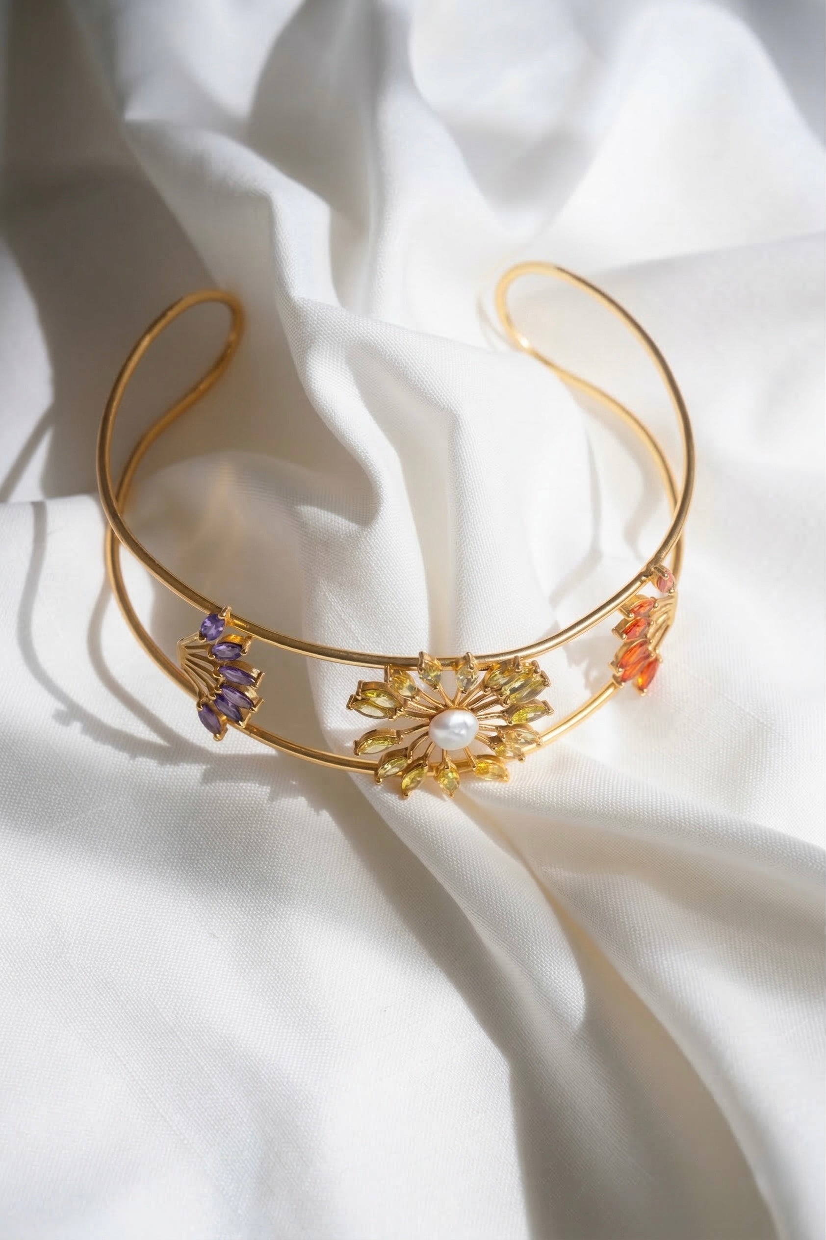 Choker Elara ZC Naranja, Amarillo y Morado