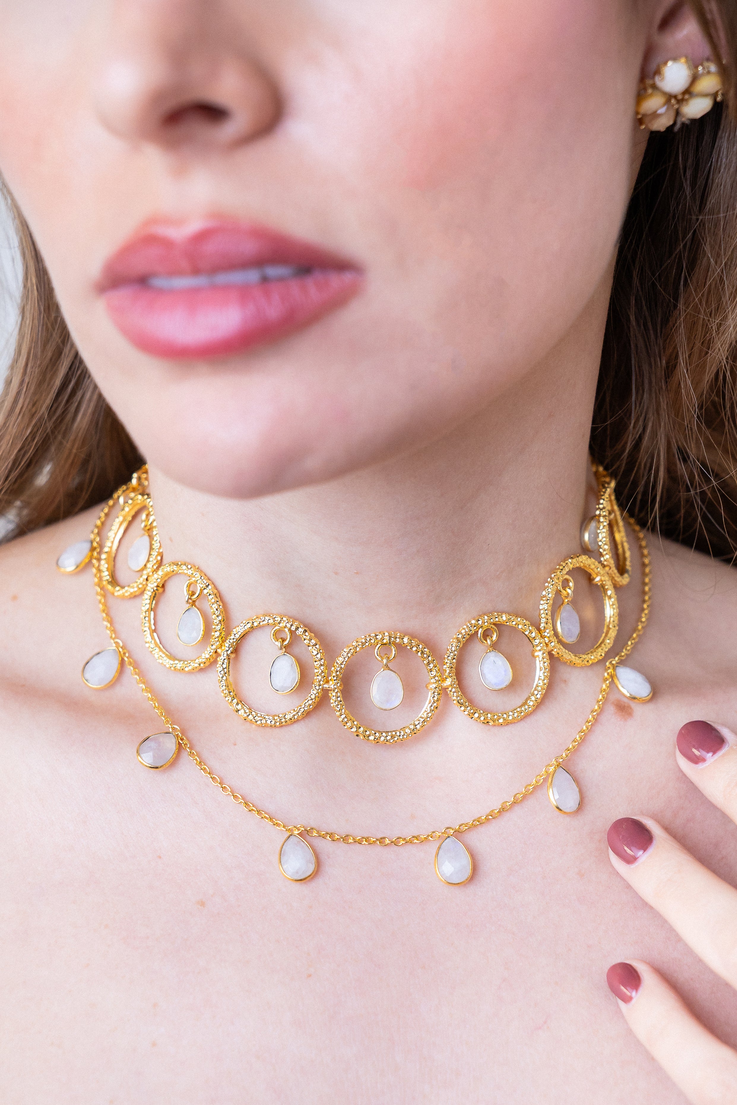 Choker Nari Piedra Lunar