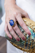 Anillo Alpes Azul Lapis