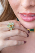 Anillo Flor de Luna Green