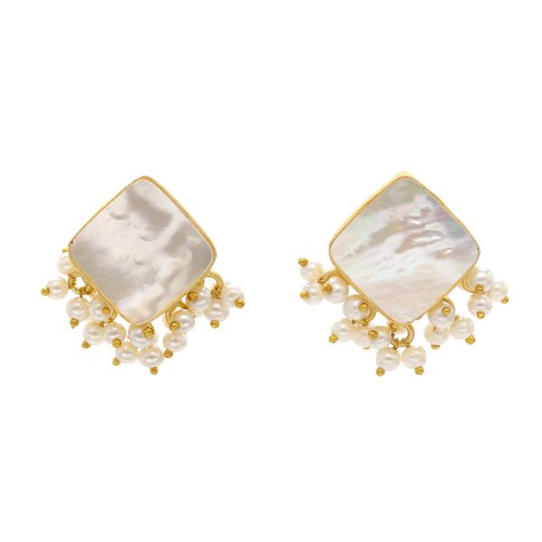 Aros Borsa Blanco Perlas