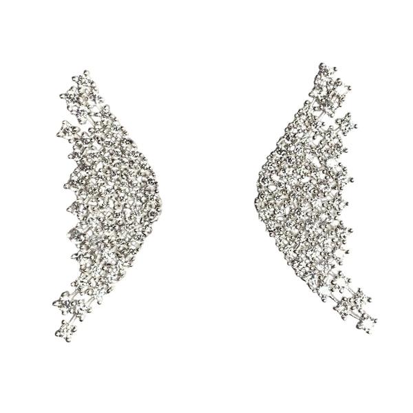 Aros Aleteo Plata Shine