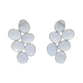 Aros Ondina Azul Claro Plata