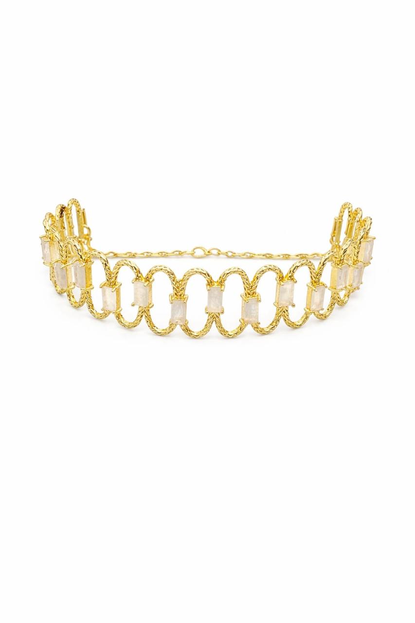 Choker Nexo Piedra Lunar