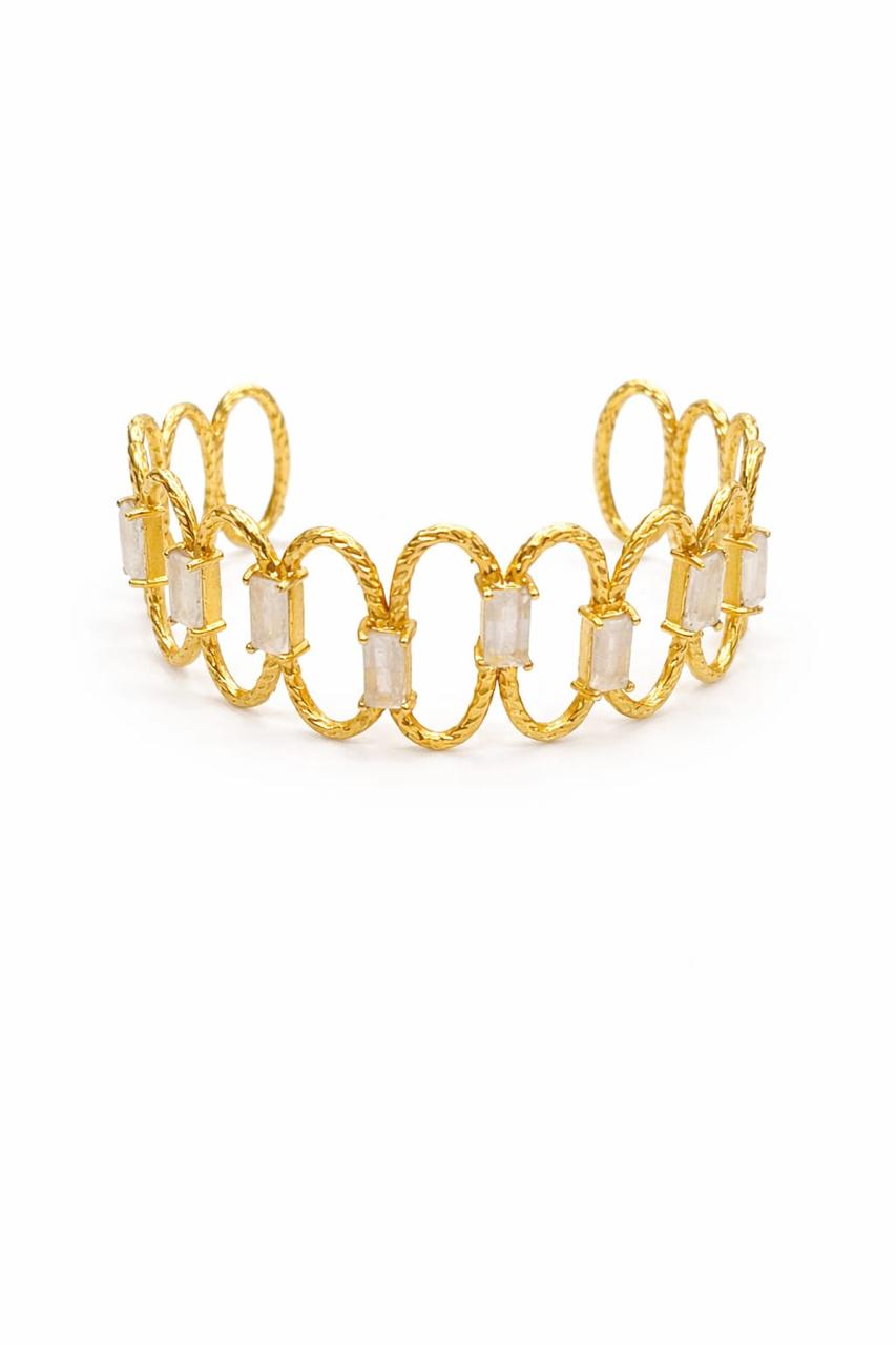 Pulsera Nexo Piedra Lunar