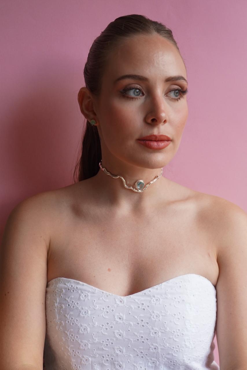 Choker Mare Agua Marina