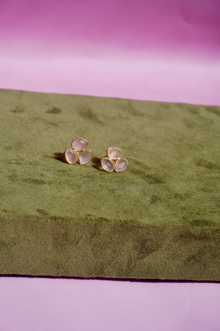 Aros Vega Cuarzo Rosa