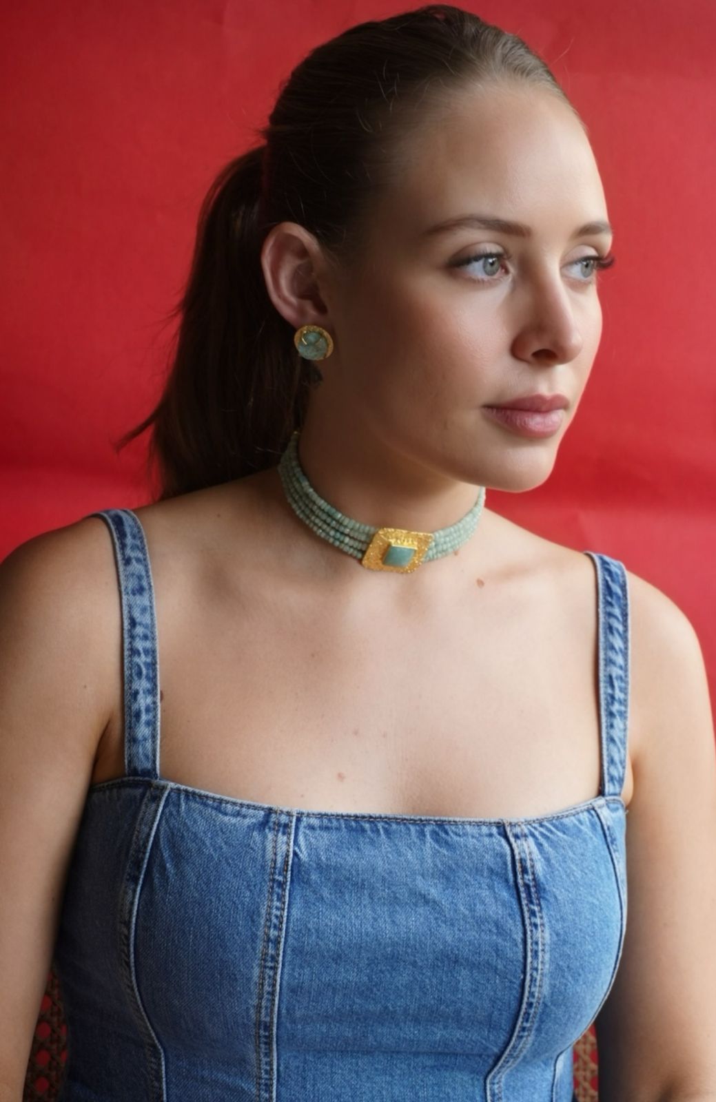 Aros Raise Verde Agua Amazonita