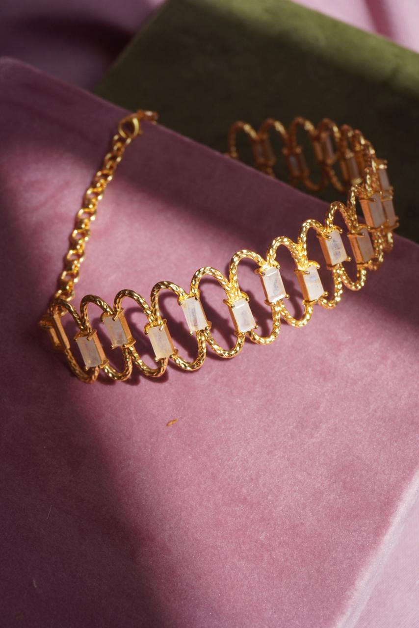 Choker Nexo Piedra Lunar