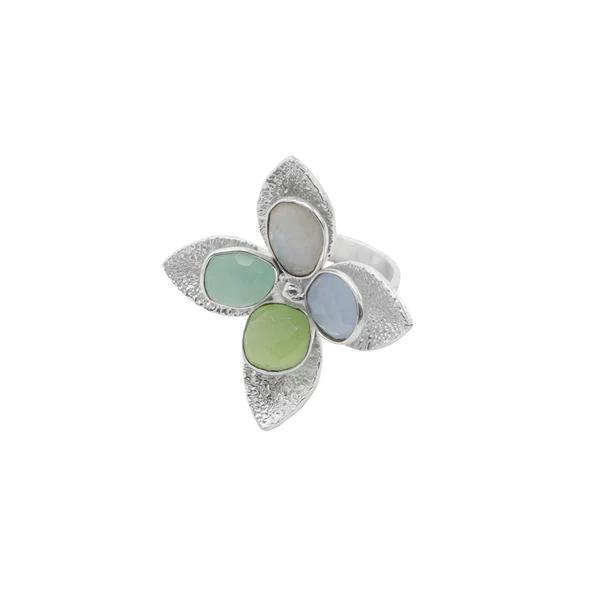 Anillo Imbali Plata Multicolor