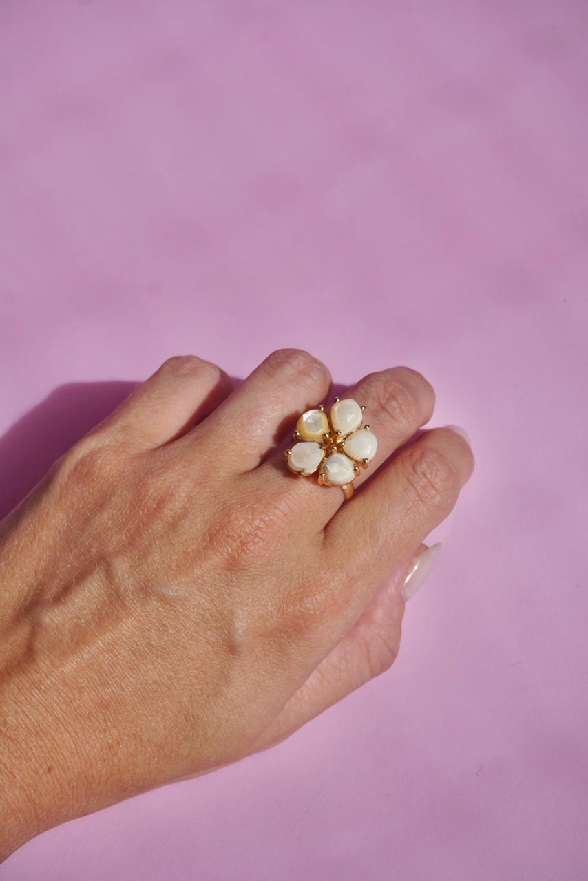 Anillo Flor de Luna Gold