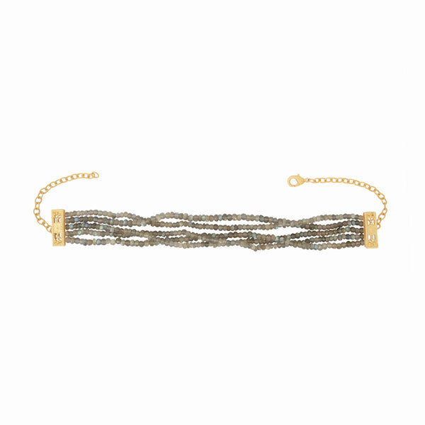 Choker Perth Gris Labradorita