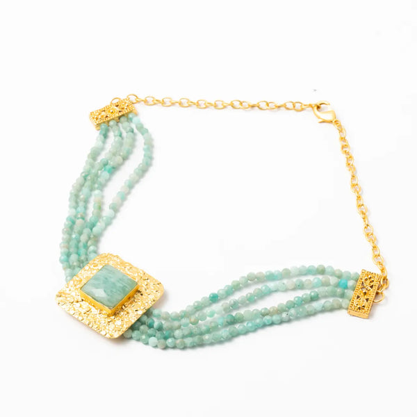 Choker Trier Verde Amazonita